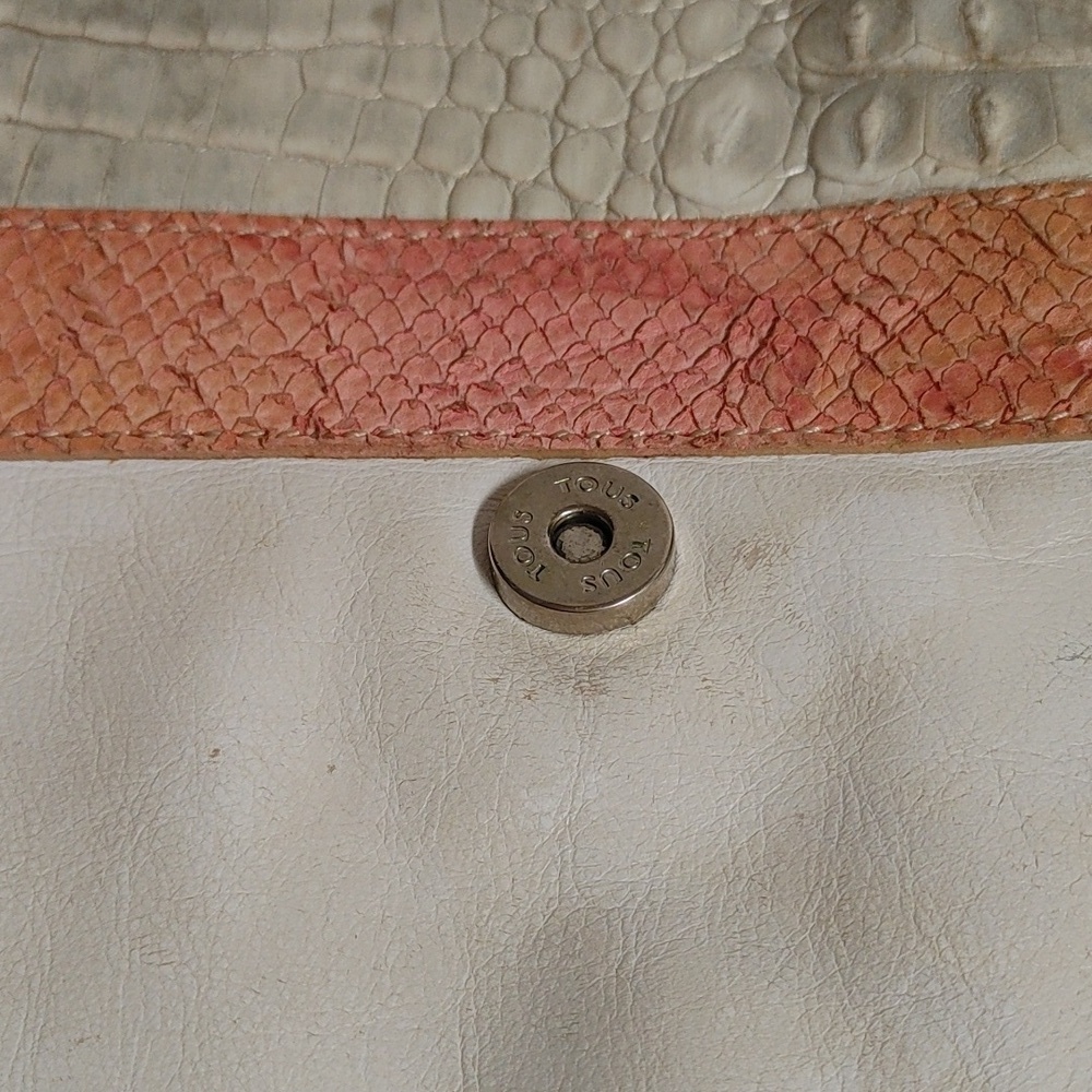 Vintage TOUS Flat Cross Shoulder Cobra & Crocodile Embossed Bag - Picture 13 of 15